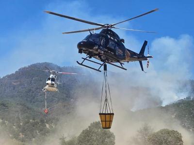 Personal de diferentes instancias trabajan en liquidación de 4 incendios activos en Puebla