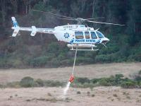 Gobernador Armenta sobrevuela incendio en Sierra Negra poblana; est&aacute; controlado en 70%