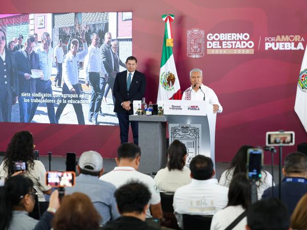 Apoyo y colaboración entre la SEP Puebla y sindicatos del sector educativo