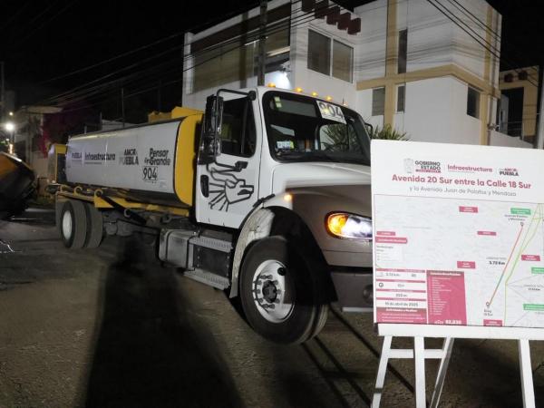 Con turnos día y noche, Gobierno Estatal rescata la 20 Sur en El Mirador