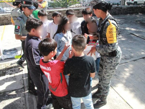 Guardia Nacional encabeza acciones de labor social en instituciones educativas 