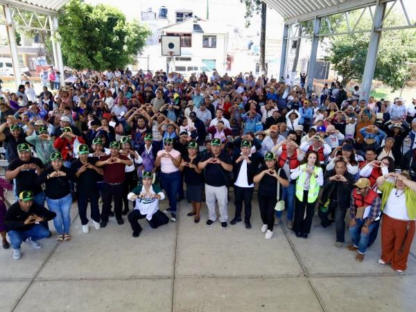 Gobierno del Estado de Puebla apoya mejoramiento de espacios en juntas auxiliares