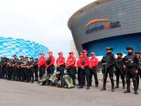 Fuerzas de seguridad coordinan operativo ante eventos deportivos y musicales