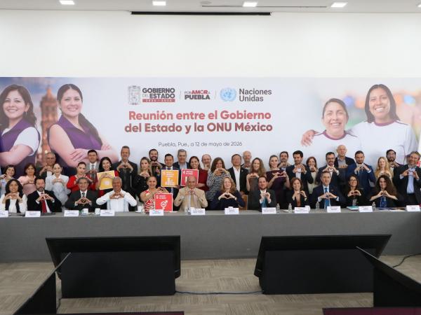 Gobierno de Puebla consolida cooperación con ONU México en materia de equidad