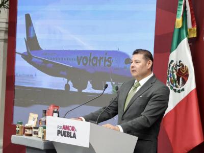 Nuevos vuelos desde Puebla consolidan proyecci&oacute;n nacional e internacional de riquezas tur&iacute;sticas