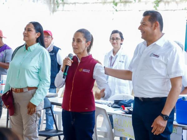 Afianza presidenta Sheinbaum desarrollo y bienestar de Puebla; visitó 9 veces la entidad