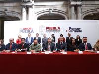 Puebla, estado y capital, seguros en beneficio de las familias: Armenta