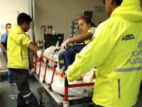 Realizan traslado aéreo de paciente con traumatismo severo desde Zacapoaxtla