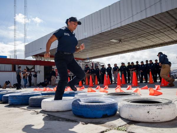 Policía Auxiliar impulsa formación física y táctica del personal operativo