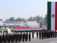 Realizan con éxito ensayo general del Desfile Cívico-Militar del 5 de Mayo