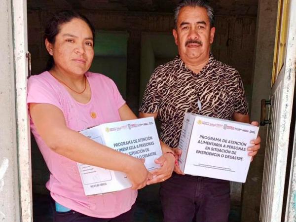 SEDIF envía apoyos a familias afectadas por lluvias a San Rafael Tlanalapan