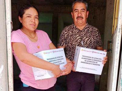SEDIF envía apoyos a familias afectadas por lluvias a San Rafael Tlanalapan