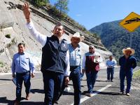 Avanza Carretera Interserrana, obra estratégica que conectará la Sierra Norte