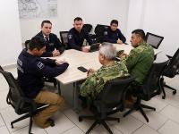 Supervisan SSP y SEMAR labores operativas en San Martín Texmelucan