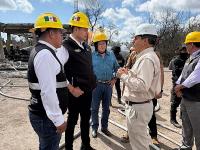 Supervisa gobernador Armenta Mier zona de emergencia en Tepeaca