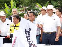 Tras contingencia por lluvias, gobernador Armenta cumple con m&oacute;dulo de pavimentaci&oacute;n en Sierra Norte