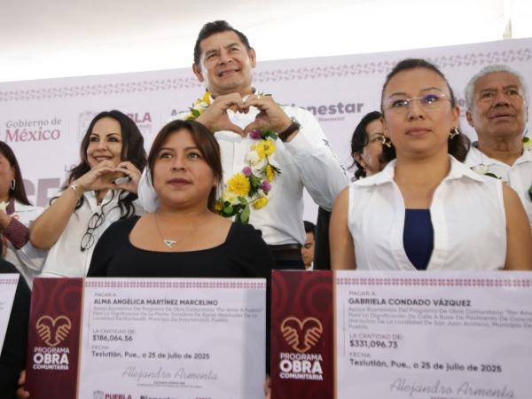 30 mdp en obra comunitaria para impulsar bienestar y seguridad en Sierra Nororiental