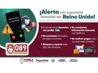 Exhorta SSP redoblar medidas de autocuidado ante llamadas de Reino Unido