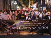 Desfile “Entre Vivos y Muertos”, identidad que reafirma riqueza cultural de Puebla