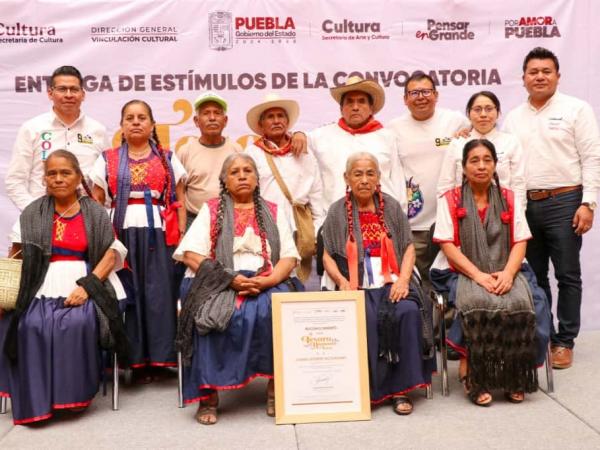 Gobierno de Puebla reconoce a “Tesoros Humanos Vivos 2025”