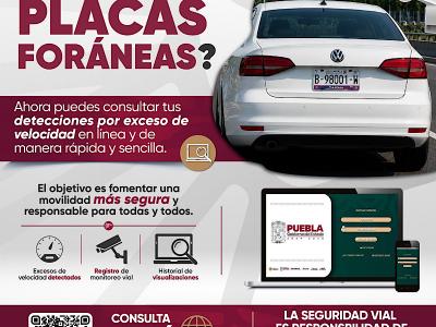 Habilita gobierno estatal consulta de detecciones por exceso de velocidad con placas for&aacute;neas