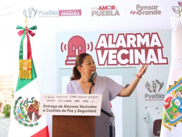 Alarmas vecinales se consolidan como estrategia eficaz de seguridad en Puebla