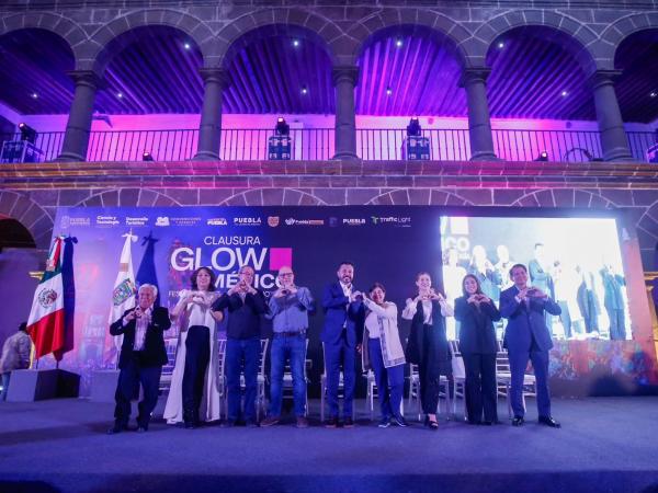 Puebla se llenó de arte, Festival Glow rompe expectativas de asistencia