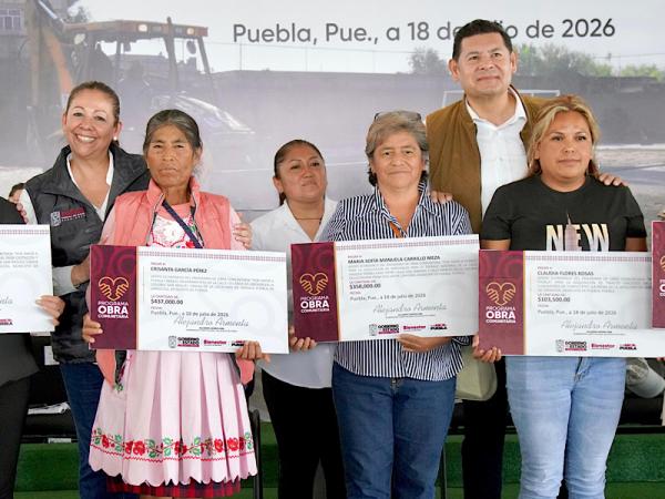 Impulsa gobierno estatal 508 proyectos de Obra Comunitaria en la capital poblana