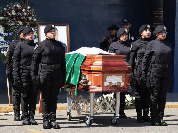 Con honor y respeto, despide SSP a policía fallecido en cumplimiento del deber