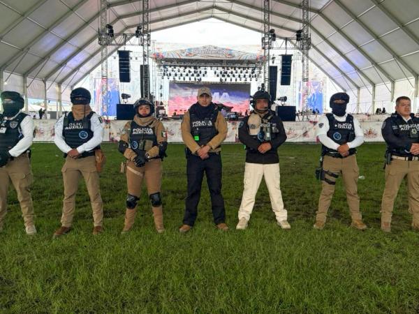 Policía Auxiliar reporta saldo blanco en foro artístico de Cuautlancingo