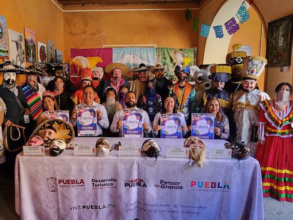 Invita Secretaría de Desarrollo Turístico al Carnaval de Tecali de Herrera
