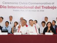 Puebla reafirma soberan&iacute;a laboral en el D&iacute;a del Trabajo