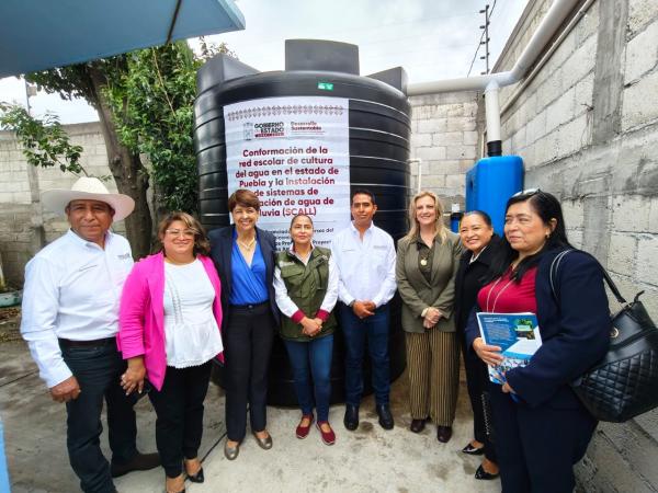 Iniciativa para captar 3.7 millones de litros de agua pluvial en escuelas