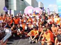 M&aacute;s de 300 personas se unieron al &ldquo;Trote Naranja&rdquo; por la igualdad