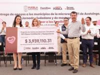 Entrega SEDIF apoyos por 9.6 millones de pesos en microrregión de Acatzingo