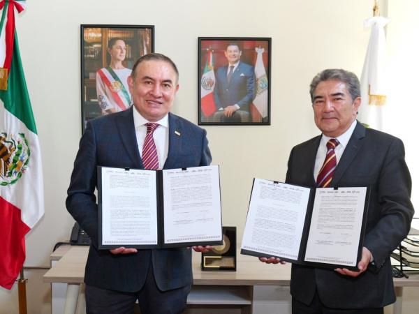 Para construir paz y bienestar, firma USEP convenio con Ayuntamiento de Puebla