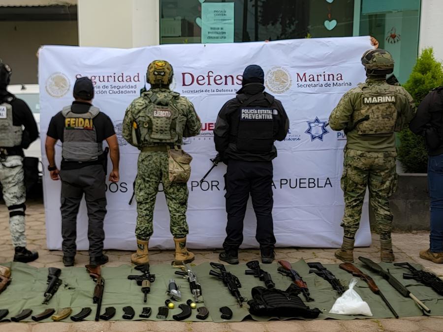 Coordinación interinstitucional permite asegurar inmueble con armamento y drogas