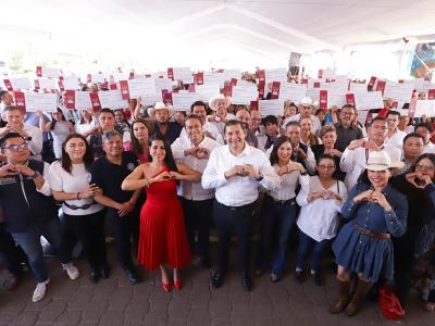 Armenta entrega 99 certificados de Obra Comunitaria en Chignahuapan