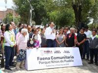 Colonos demuestran su amor a Puebla con Faena Comunitaria