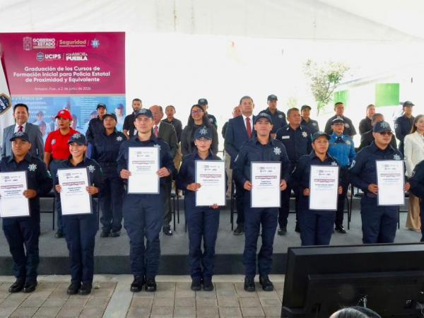 Con policía profesionalizada Gobierno Estatal fortalece la seguridad de las familias