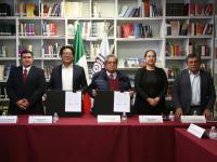 IAP Puebla y Banco Estatal de Tierra firman convenio con calidad humana