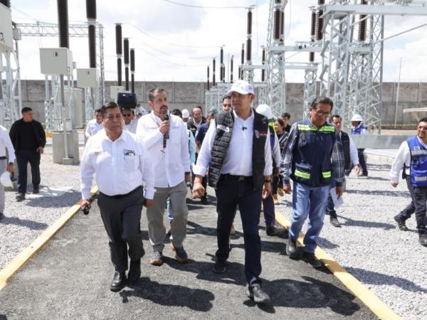 Subestación eléctrica asegura desarrollo industrial en San José Chiapa: Armenta Mier
