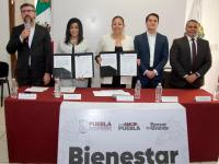 Firman convenio de colaboraci&oacute;n la Secretar&iacute;a de Bienestar y la CDH Puebla