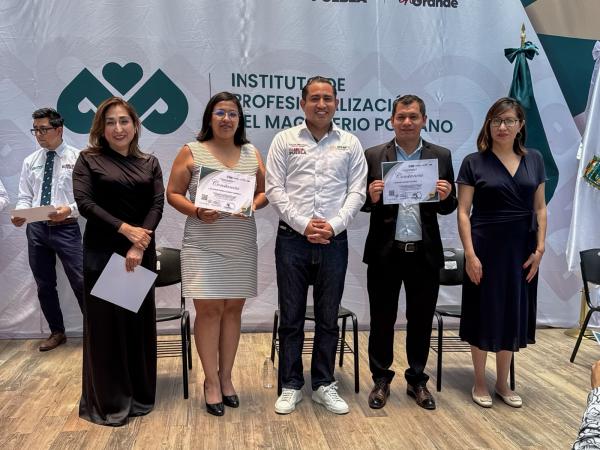 Reconoce IPMP compromiso de docentes con su formación profesional