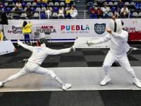 Talento poblano destaca en jornada de esgrima en Olimpiada CONADE 2026