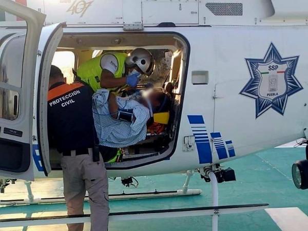 Con ambulancia aérea se prioriza atención especializada a paciente con neumonía