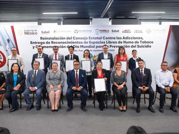 Refuerza Gobierno de Puebla acciones de prevención contra adicciones y suicidio