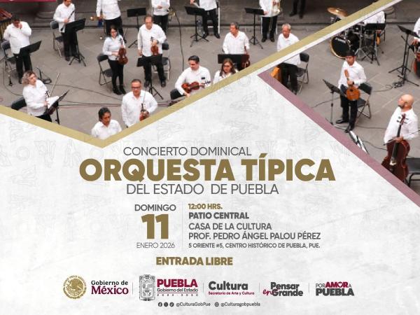 Puebla impulsa agenda cultural del 9 al 11 de enero