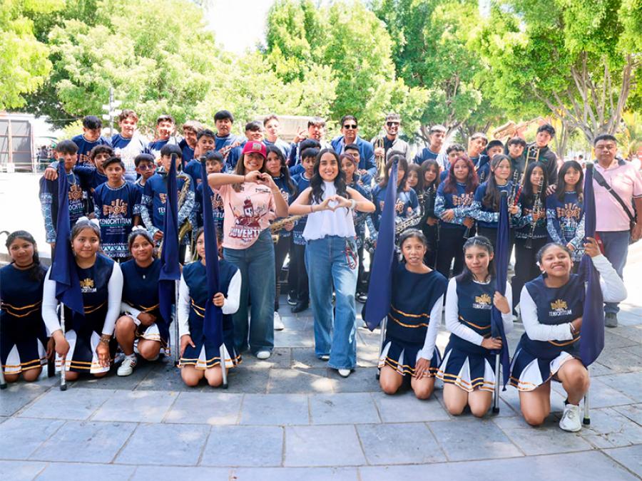 Talento poblano hace vibrar la Copa Marching Juventud 2026 con música y gallardía