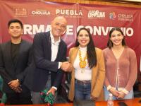 Refuerzan el tejido social con programa Af&eacute;rrate a tus Sue&ntilde;os en Cholula